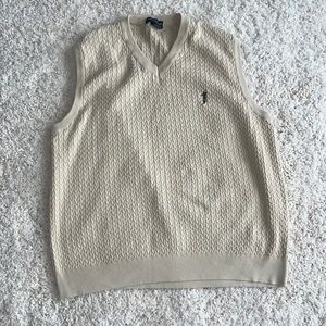 Tan sweater vest